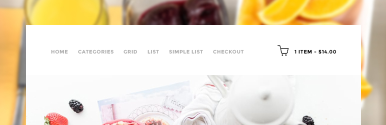 Restaurant Menu Cart