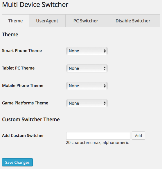 Theme option