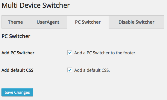 PC Switcher option