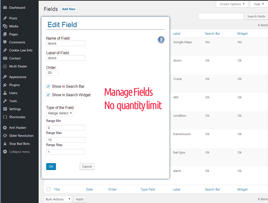 Fields Management