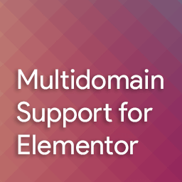 Multidomain support for Elementor logo