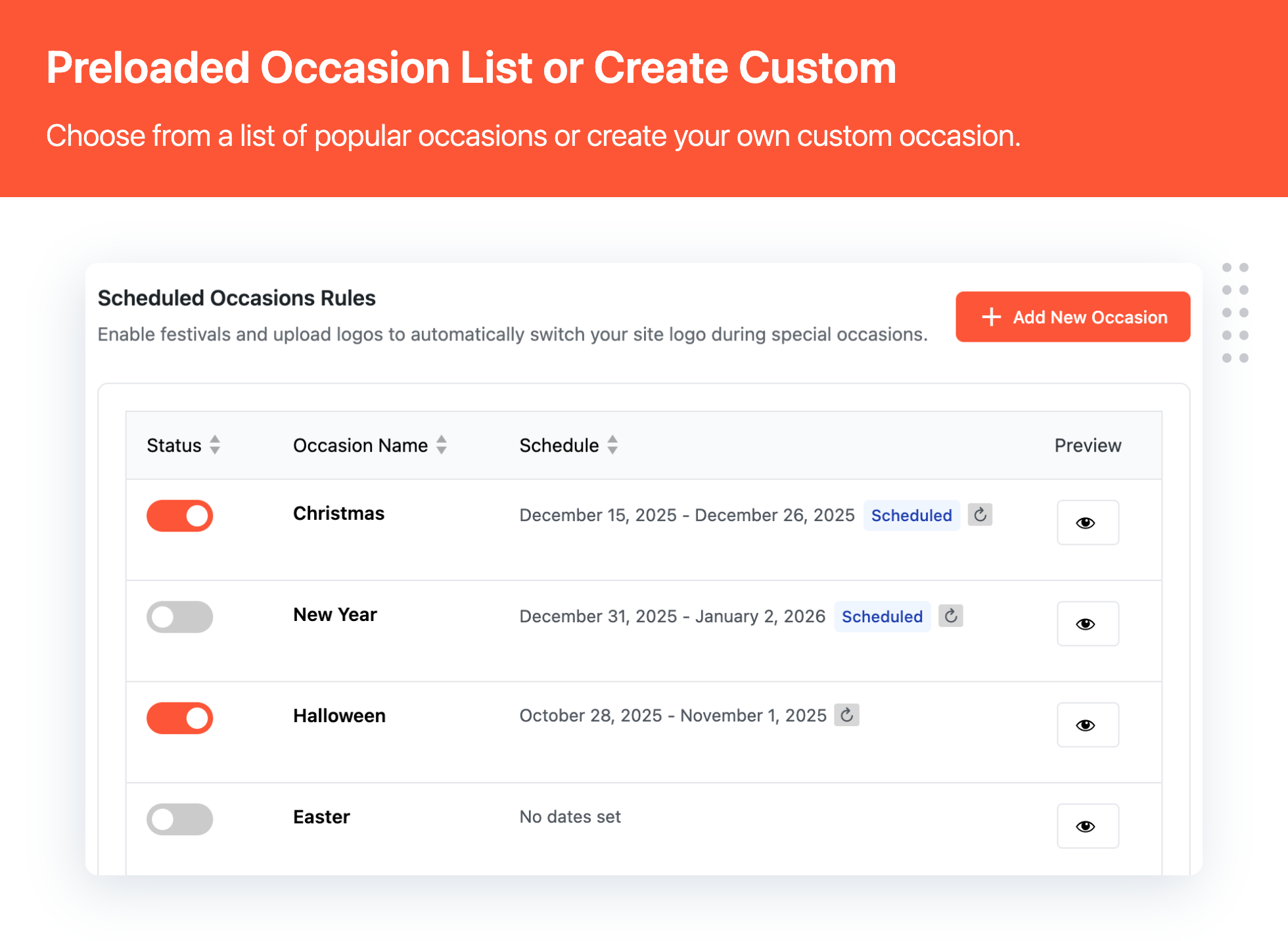 Multidots Doodle – Automatically update logos for holidays, seasons, or promotions - Screenshot 1