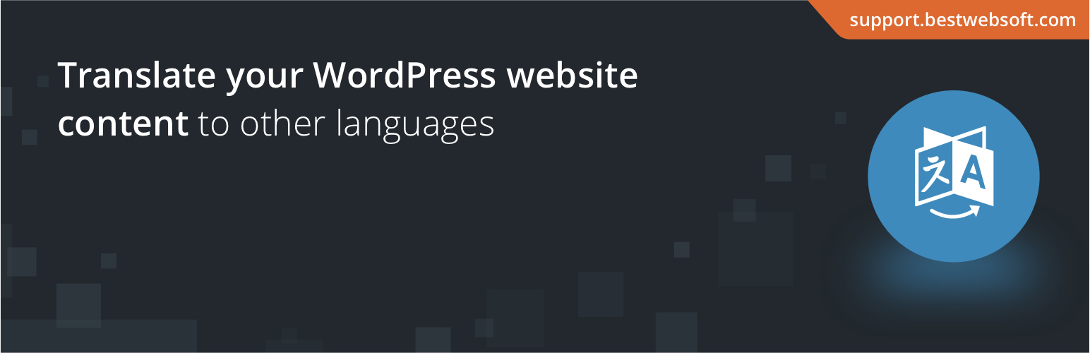 Multilanguage by BestWebSoft – WordPress Translation Plugin and Language Switcher