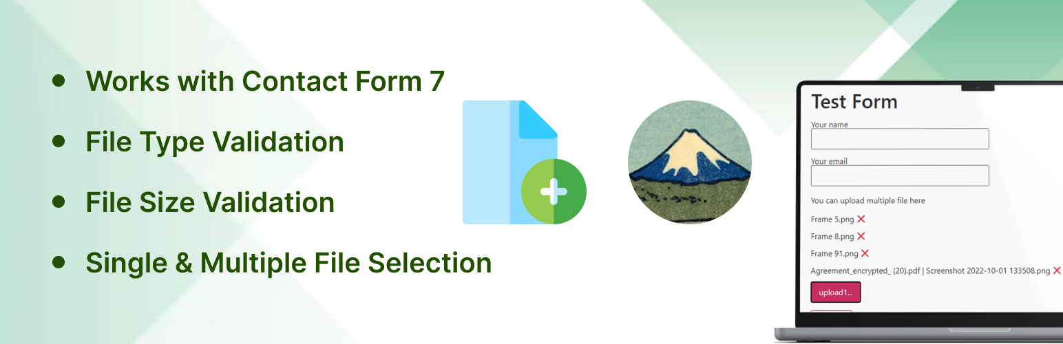 WordPress 外掛 Multiline files upload for contact form 7 的封面圖片。