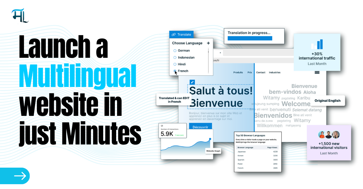 Launch a Multilingual website in just Minutes