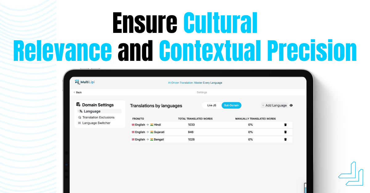Translation that respects culture and context.
