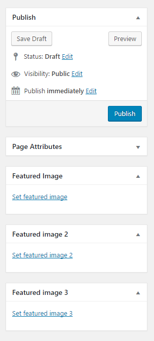 Admin meta box with multiple featured images.
