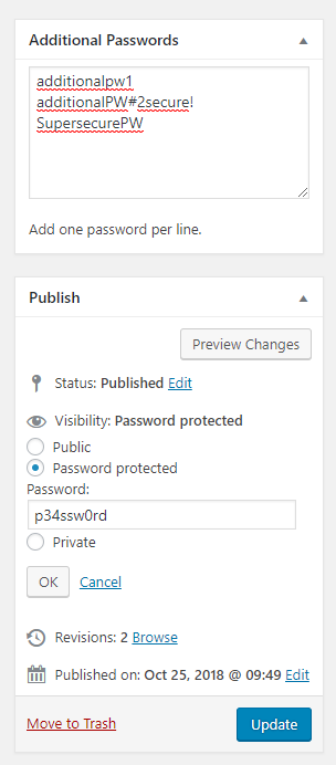 Multiple Post Passwords