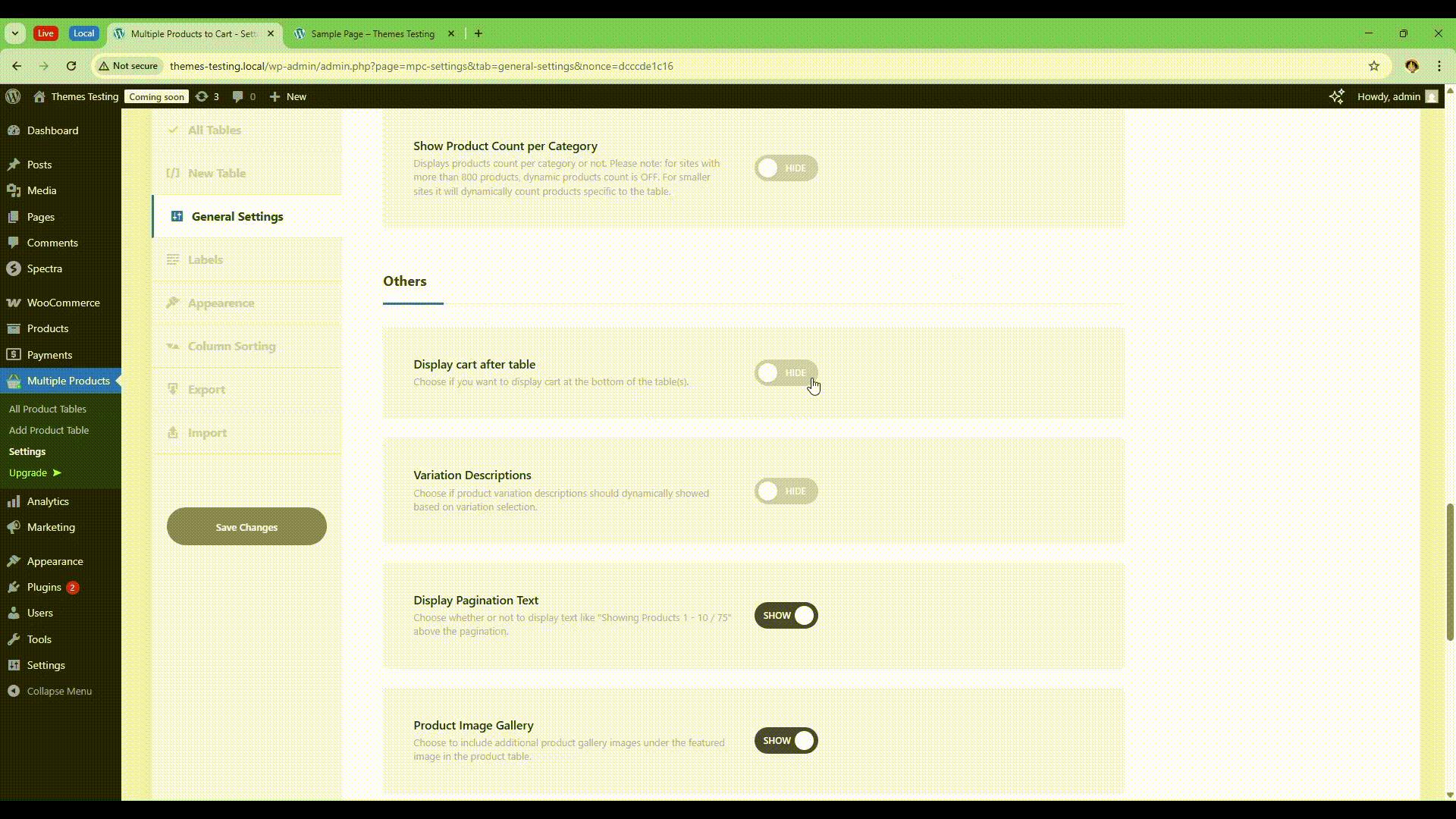 Product Table for WooCommerce – Add Multiple Products to Cart