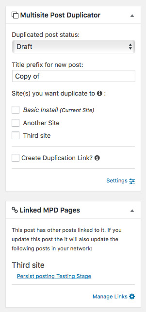 Multisite Post Duplicator