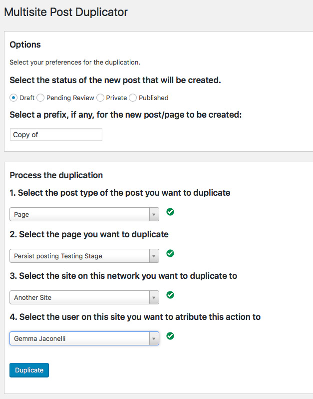 Duplication Tool