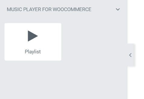 Inserting the playlist in Elementor