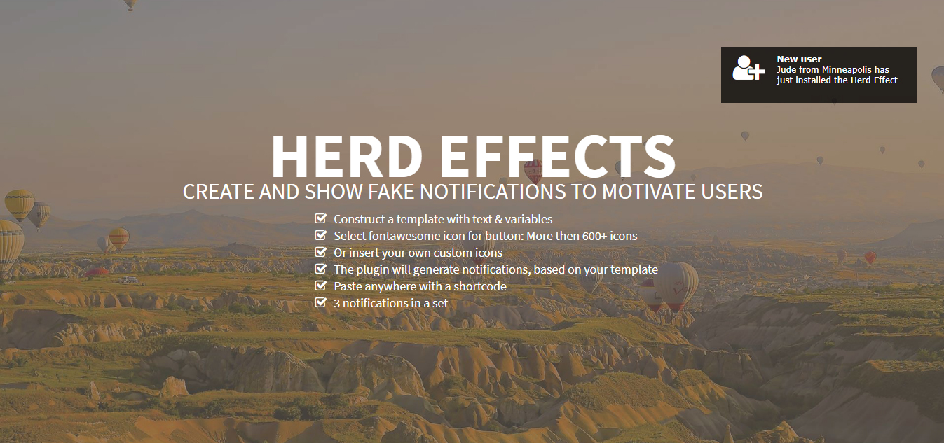 Preview of the notification.