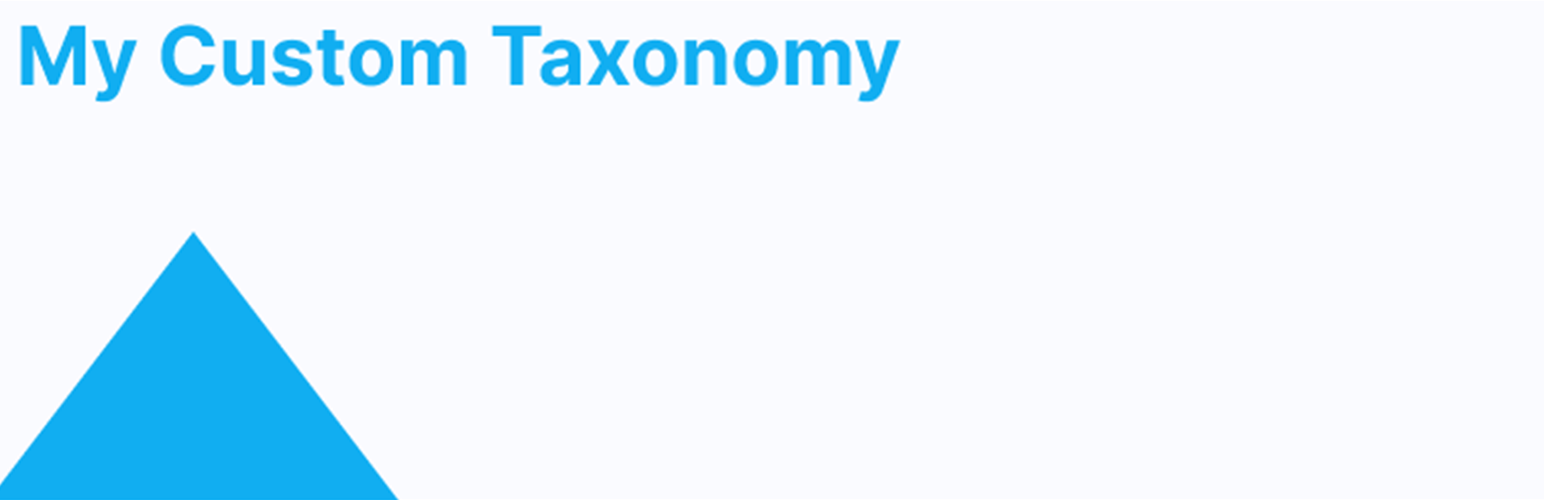 My Custom Taxonomy