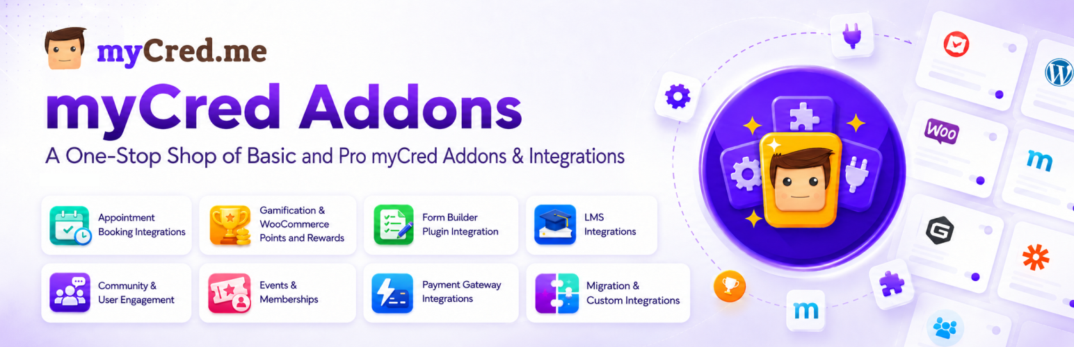 myCred Addons – Ultimate myCred Modules To Support WordPress Gamification and Loyalty Rewards