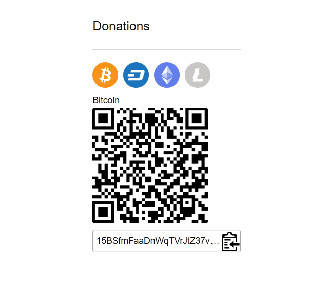 Donations widget