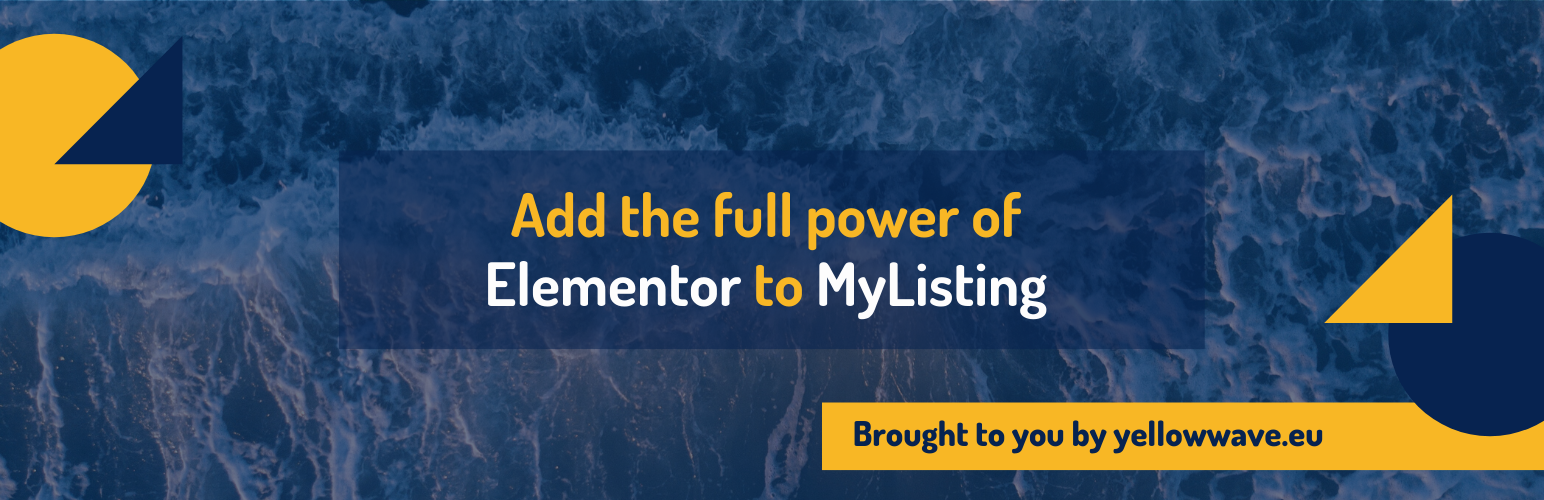 WordPress 外掛 MyListing Elementor Toolkit 的封面圖片。