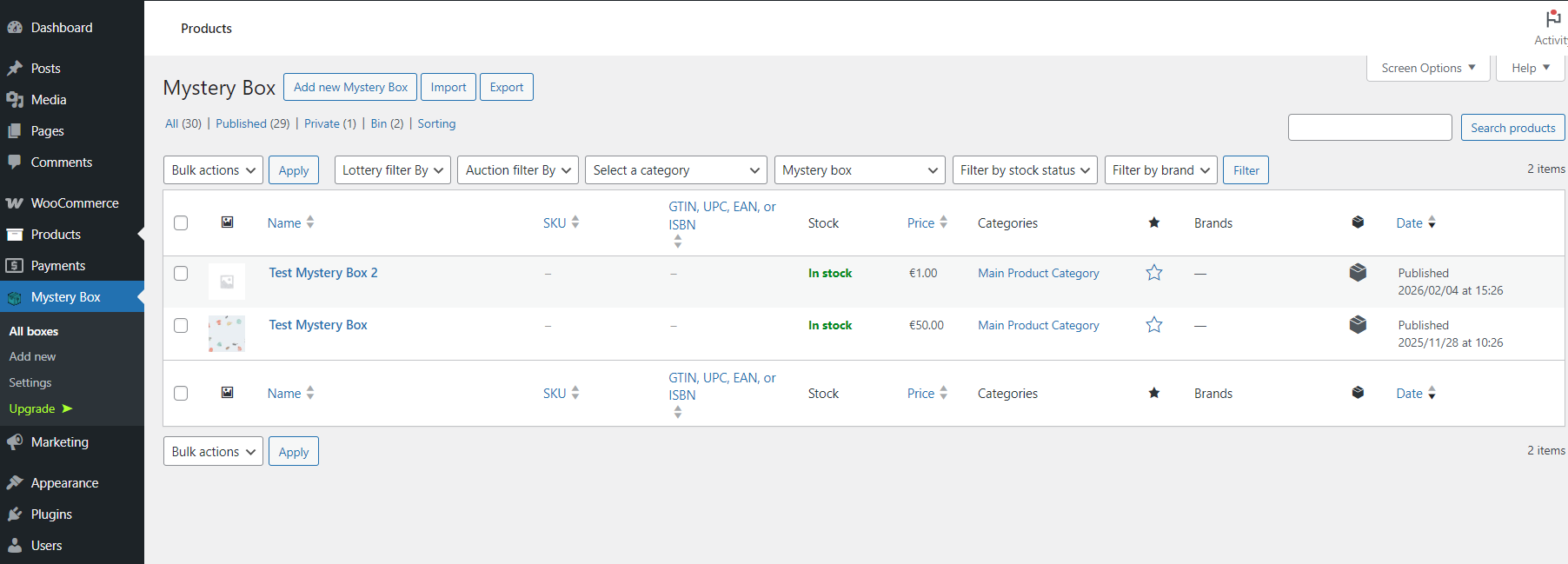 Mysterx – Mystery Boxes for WooCommerce
