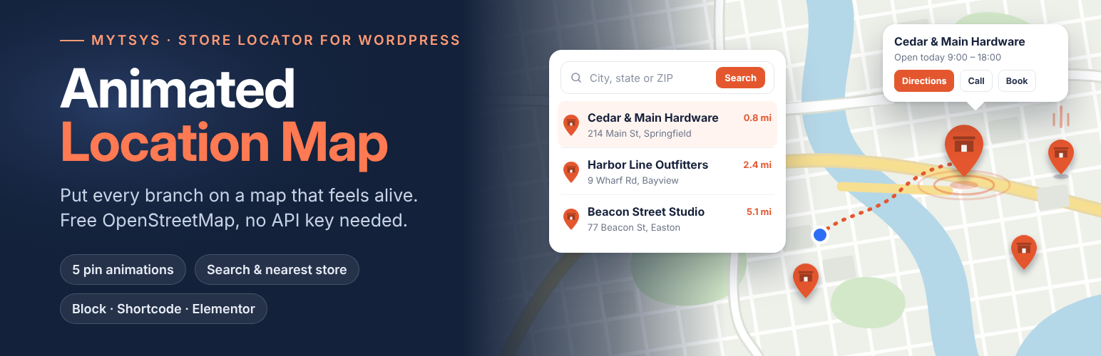 MyTsys Animated Location Map Plugin — WordPress.com