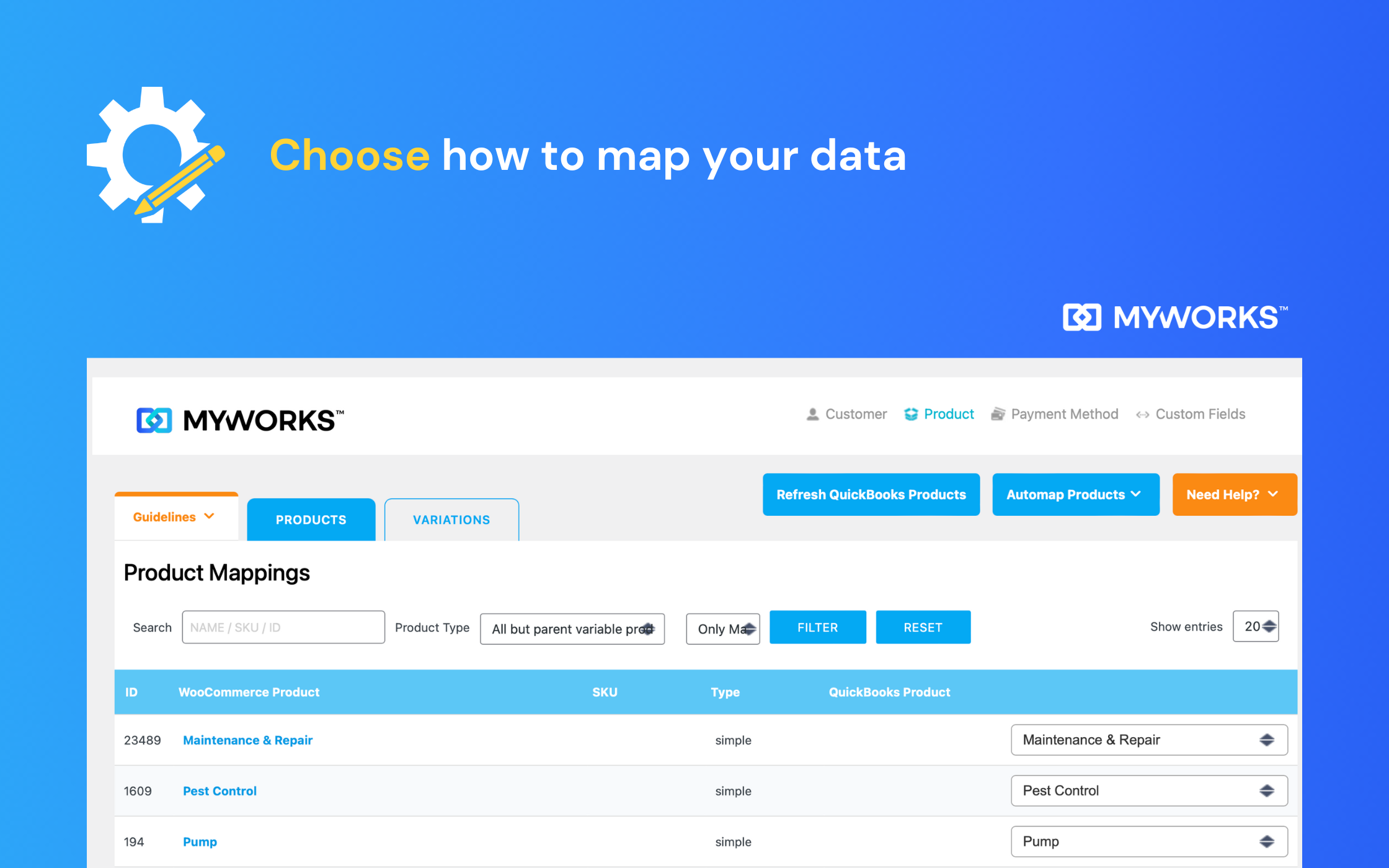 Customize which data we sync, and how often!