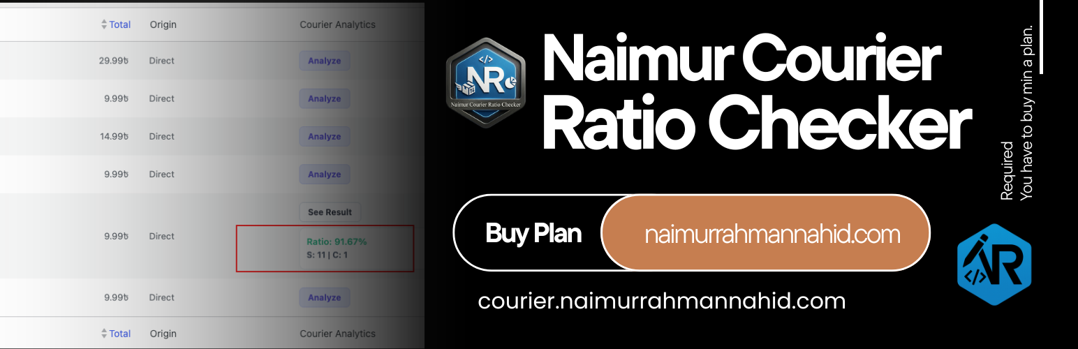 Naimur Courier Ratio Checker