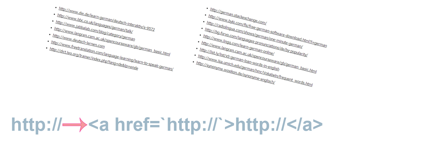 Naked URLs to live links