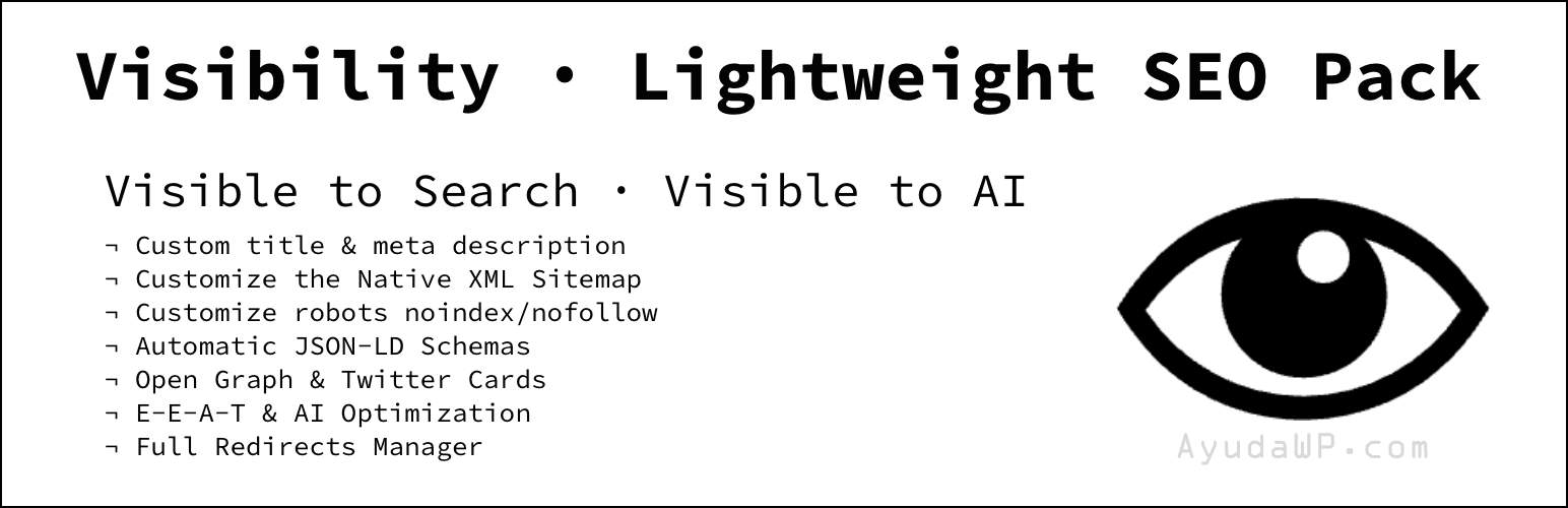 WordPress 外掛 Visibility – Lightweight SEO for Search and AI 的封面圖片