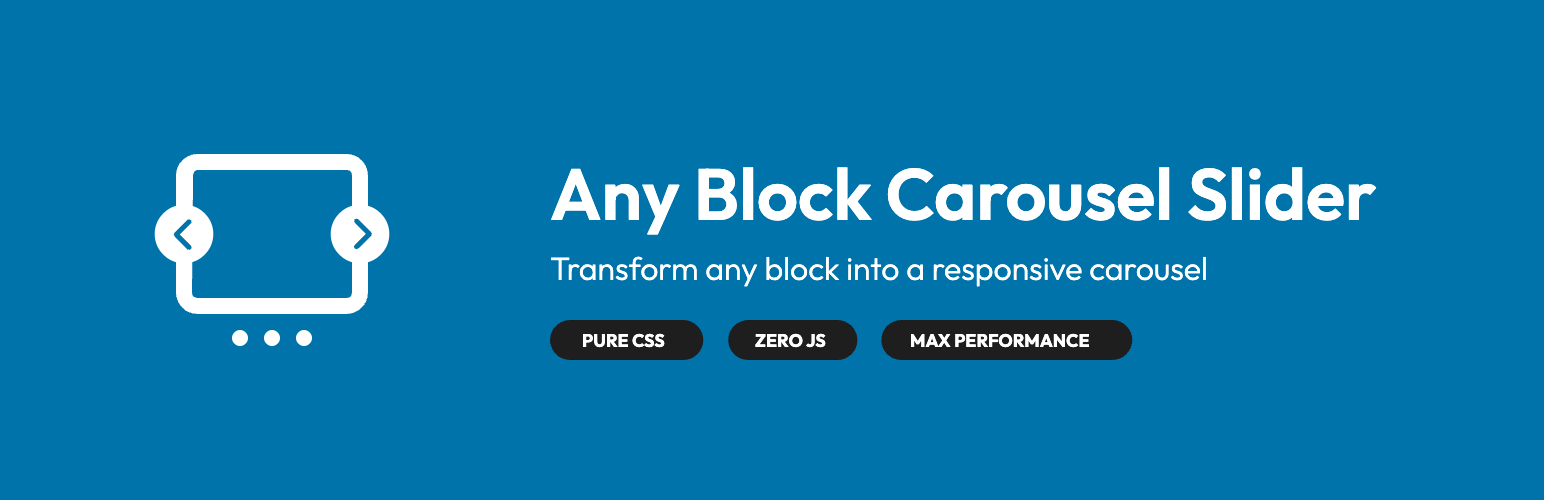 WordPress 外掛 Any Block Carousel Slider 的封面圖片