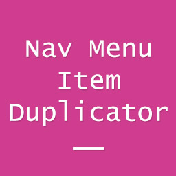 Logo Project Nav Menu Item Duplicator