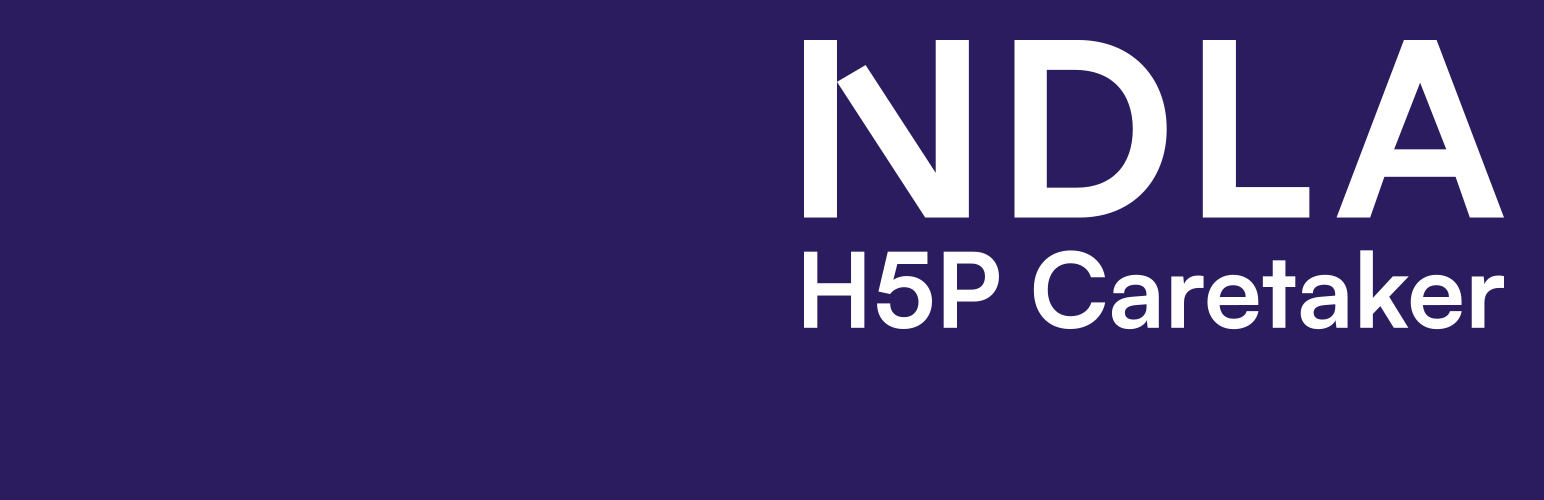 WordPress 外掛 NDLA's H5P Caretaker 的封面圖片。