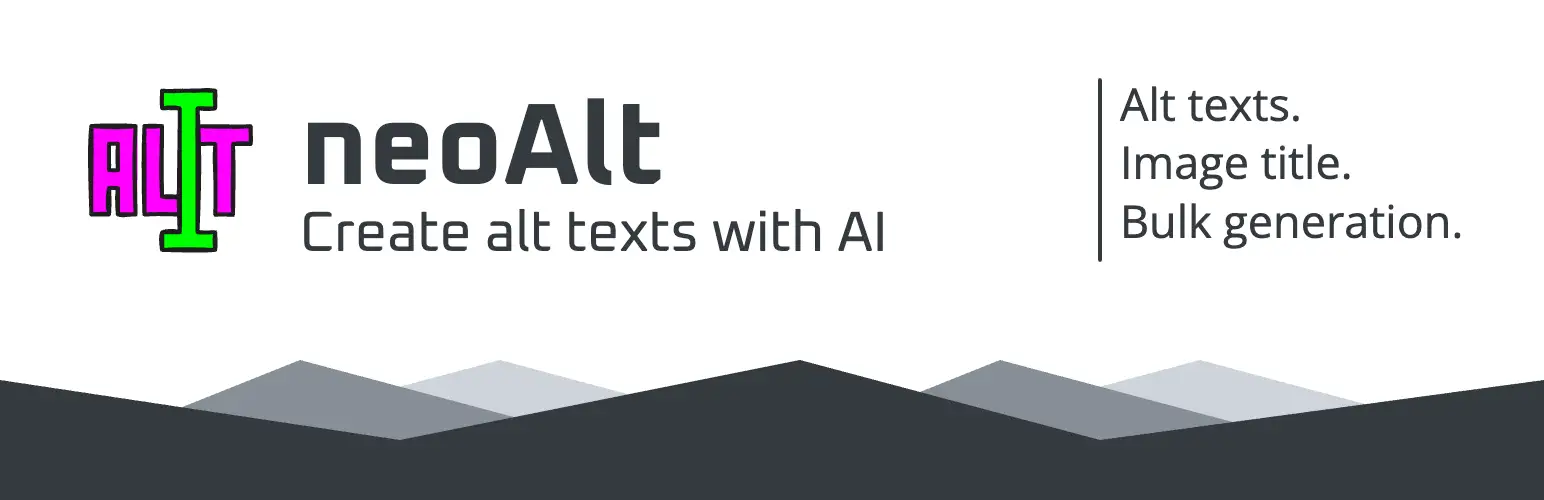 neo Alt – AI Alt Text Generator for images with bulk processing – Free and No API Key Required