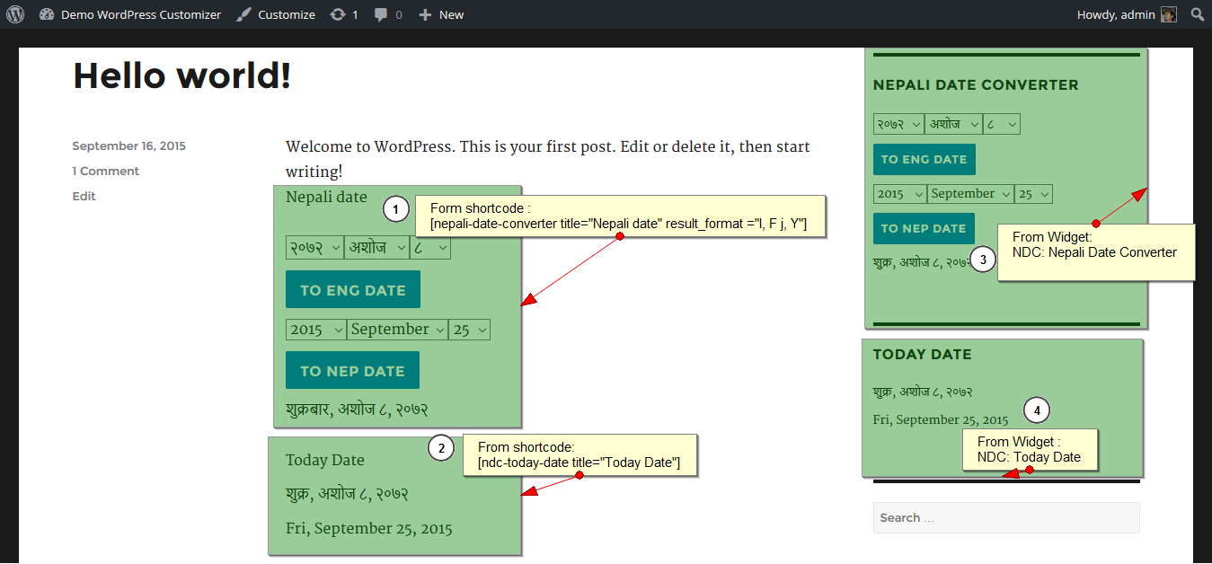 <p>Frontend Display form shortcode and widget</p>