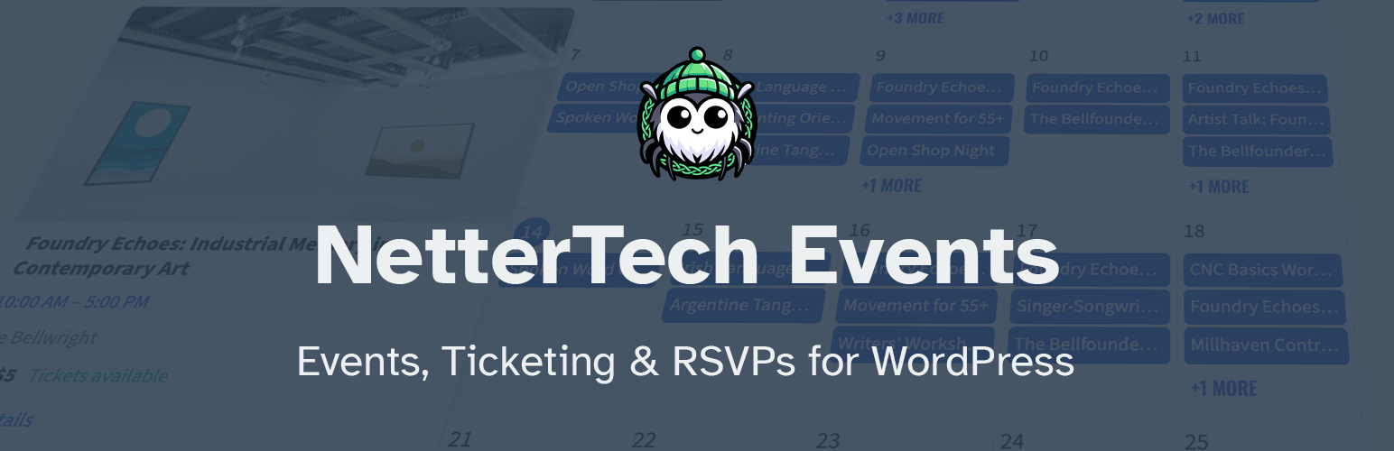 WordPress 外掛 NetterTech Events 的封面圖片