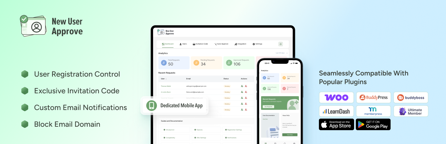 Новый пользователь одобрен