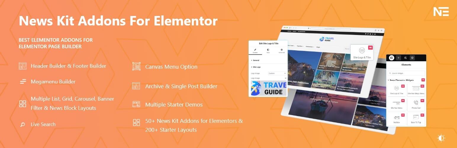 News Kit Addons For Elementor