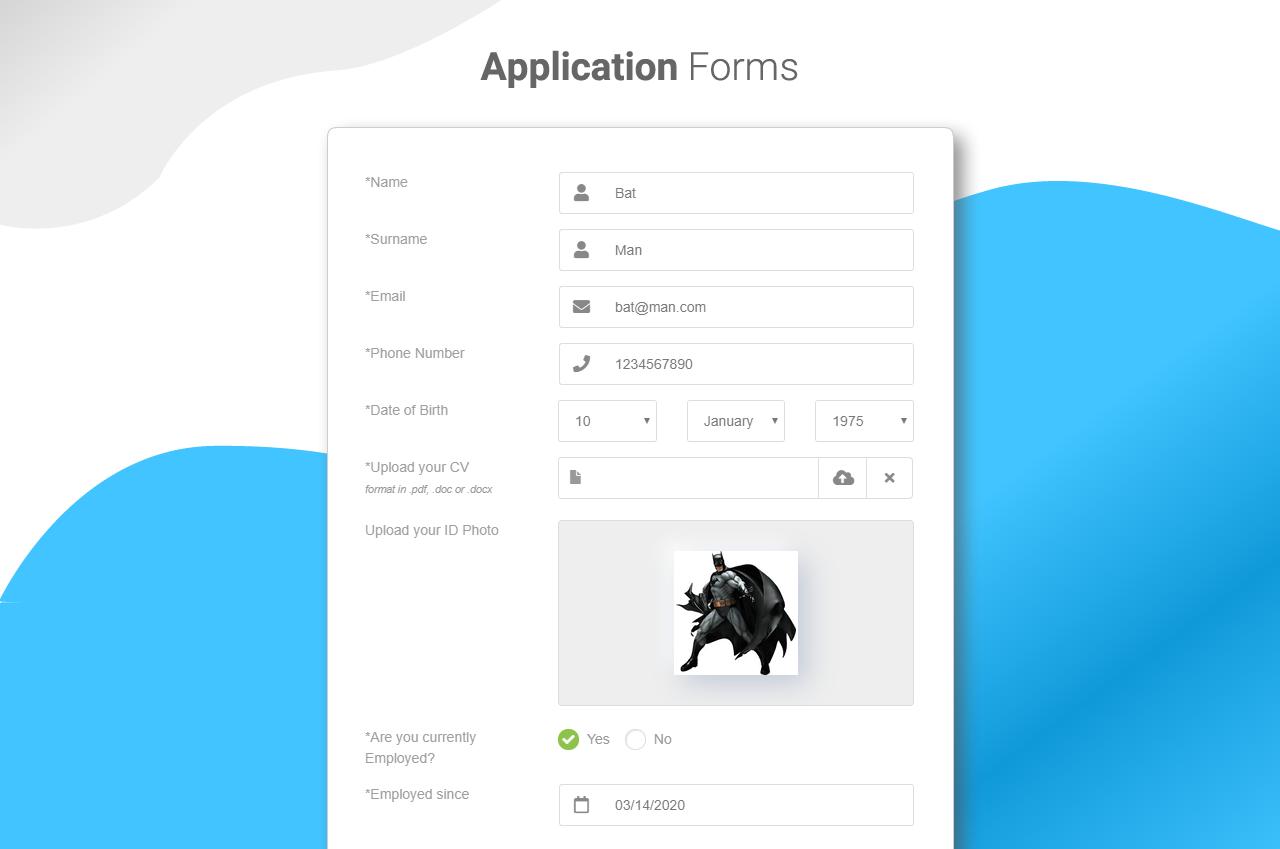 Application Forms by NEX-Forms - WordPress Forms Builder