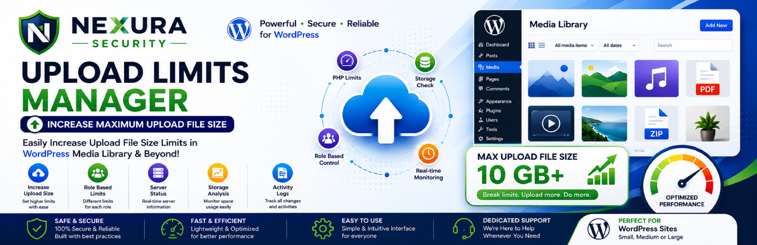 Nexura Upload Limits Manager – Increase Maximum Upload File Size