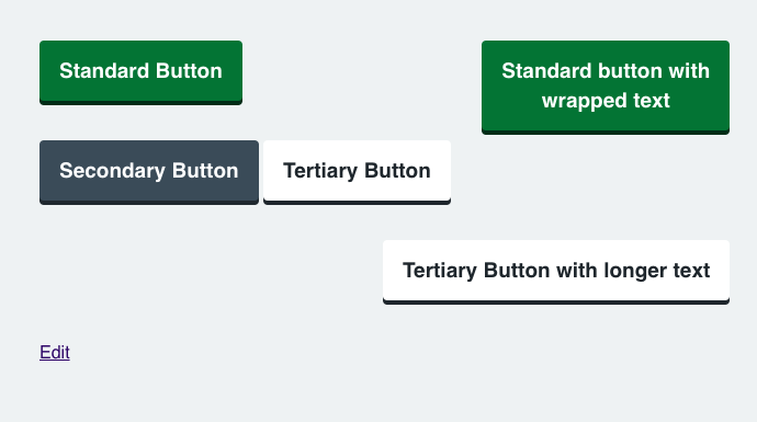 Buttons - Restyling of buttons to match NHS Digital layouts