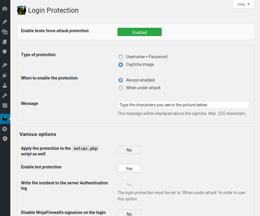 Login page protection: the fastest and most efficient brute-force attack protection for WordPress.