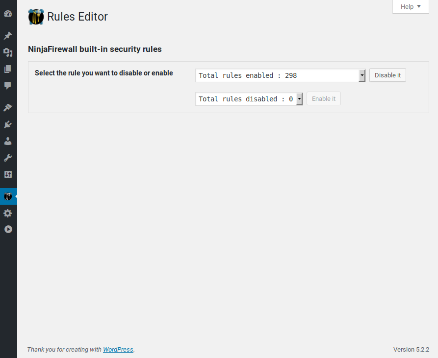 Rules Editor.