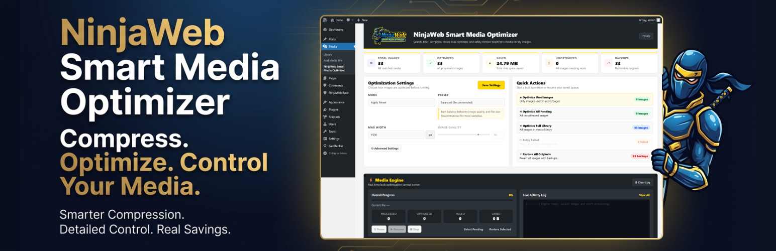 NinjaWeb Smart Media Optimizer