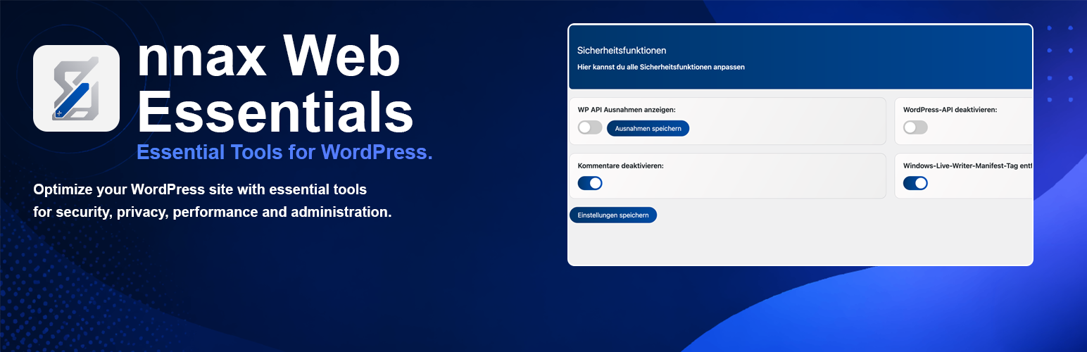 WordPress 外掛 nnax Web Essentials 的封面圖片