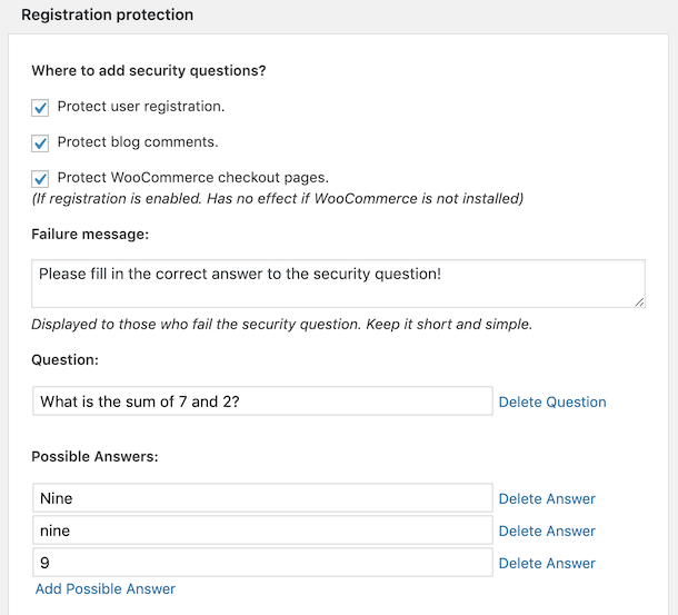 No-Bot Registration