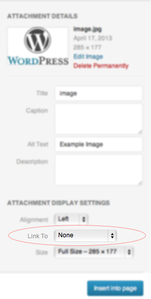 This is what the default will look like once the plugin is installed and activated.