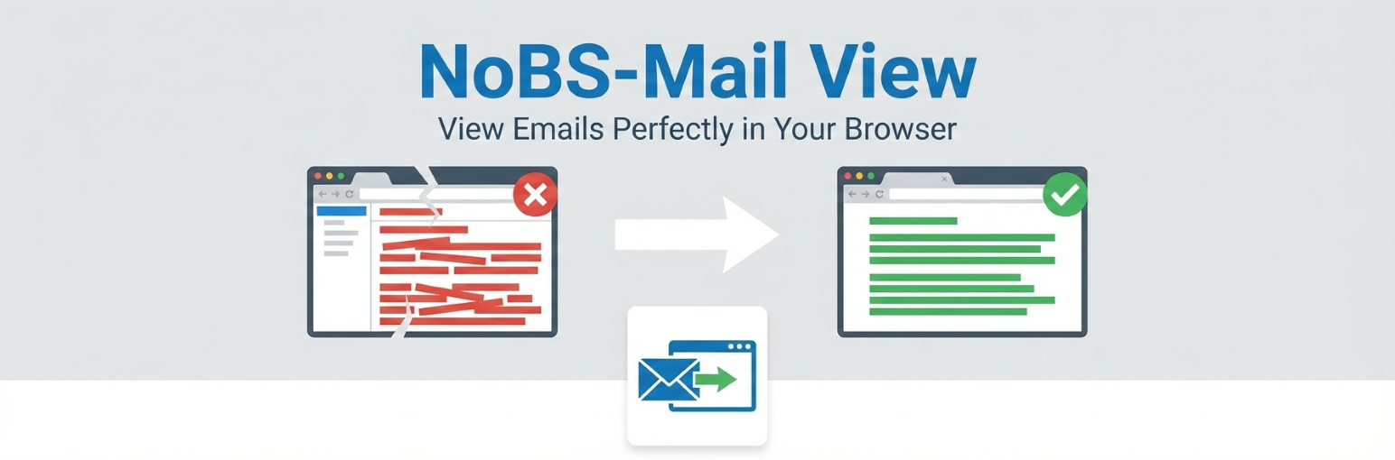 NoBS-Mail View – Email Fallback Viewer in Browser