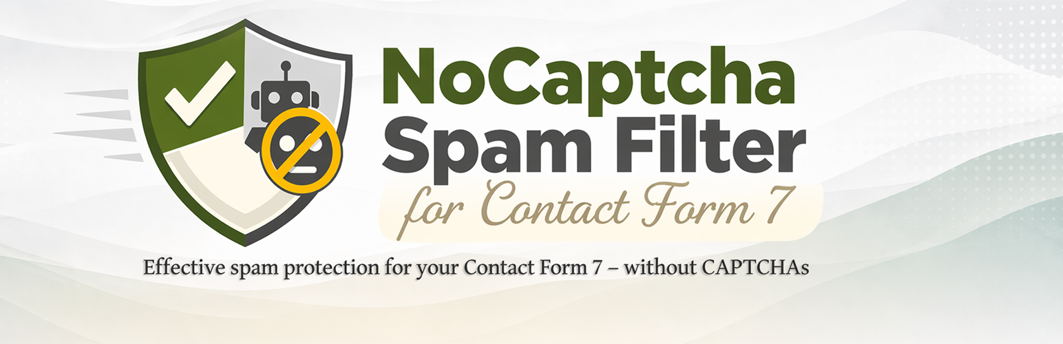 WordPress 外掛 NoCaptcha Spam Filter for Contact Form 7 的封面圖片