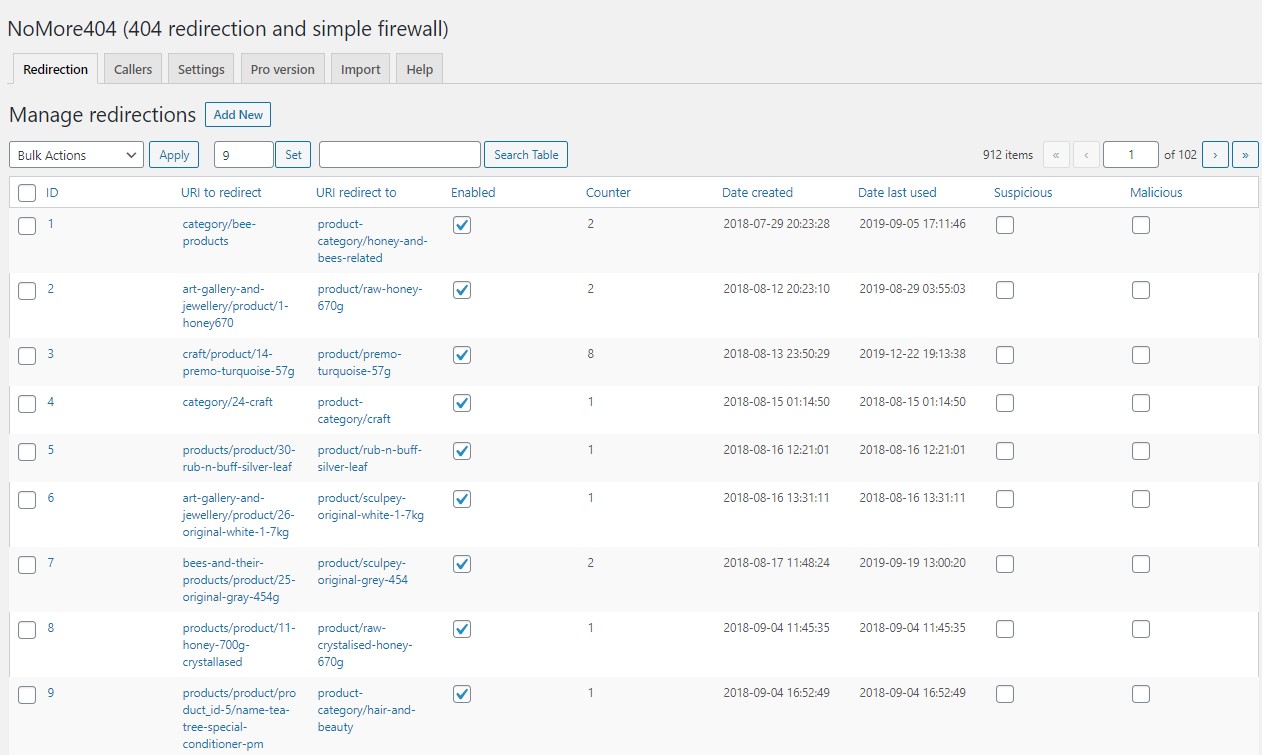 Nomore404 404 Redirection and Firewall