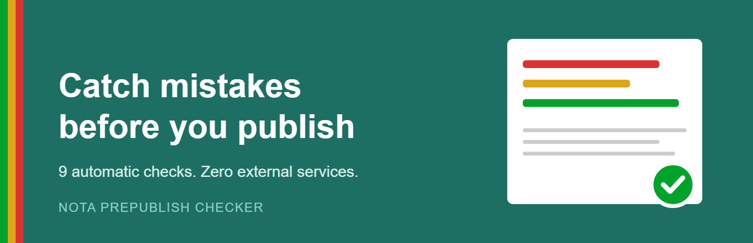 NOTA Prepublish Checker