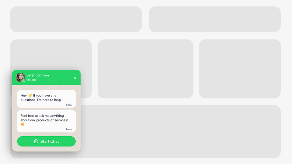 a Whatsapp Chat Button Floating Side Box that was created with Notifal and you can import it to your website from our library.