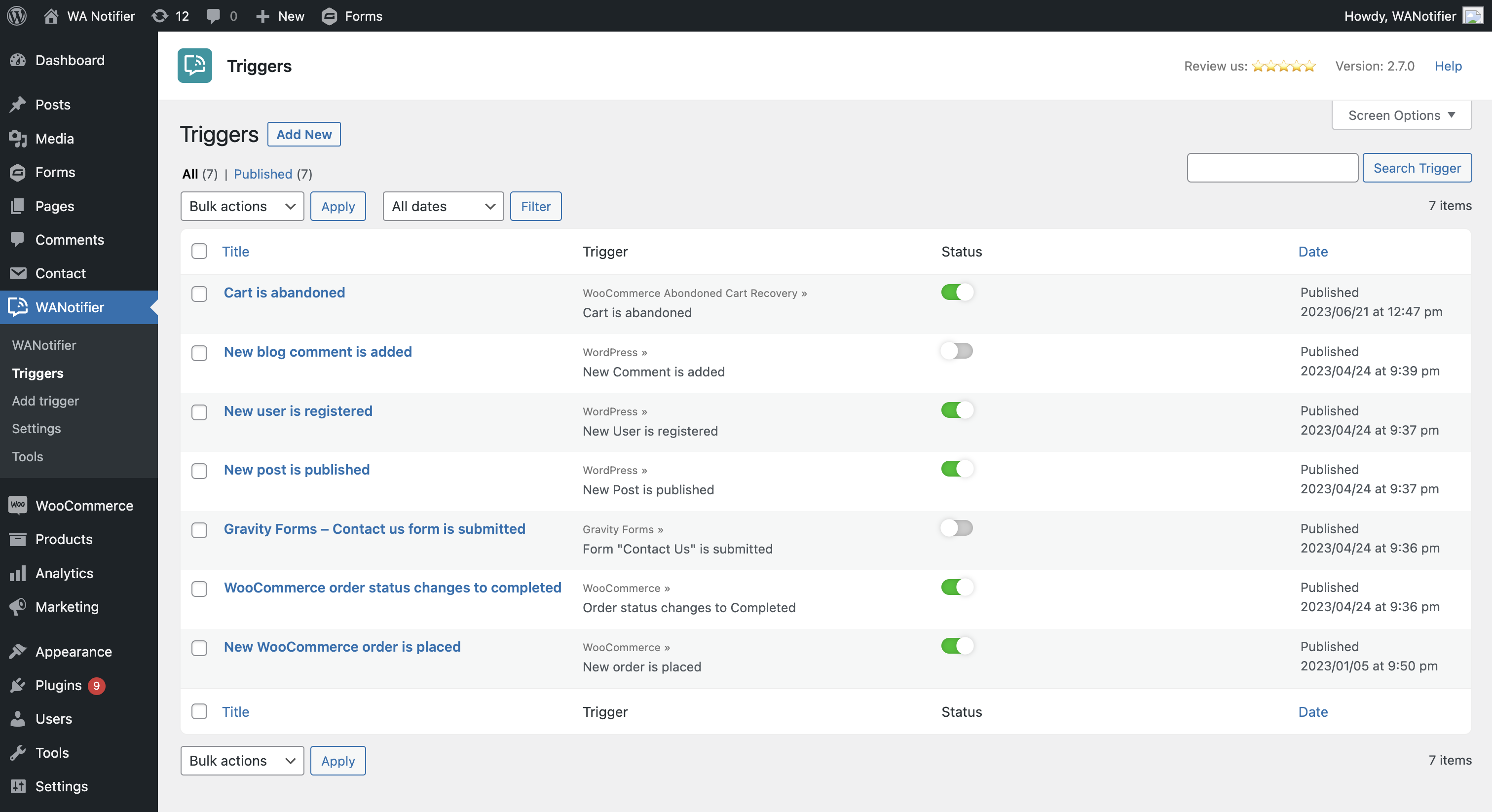 Send Notifications from Woocommerce, Form Plugins and More!
